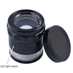 8 LED Lights 3 Groups Of Optical Glass HD With Scale 10 Times Magnifying Glass, Complex Scale Board, Cross Scale Board