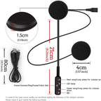 MH01 Bluetooth 5.0 Helmet Headset Auto Answer/Stereo Effect Bluetooth Headset, MH01