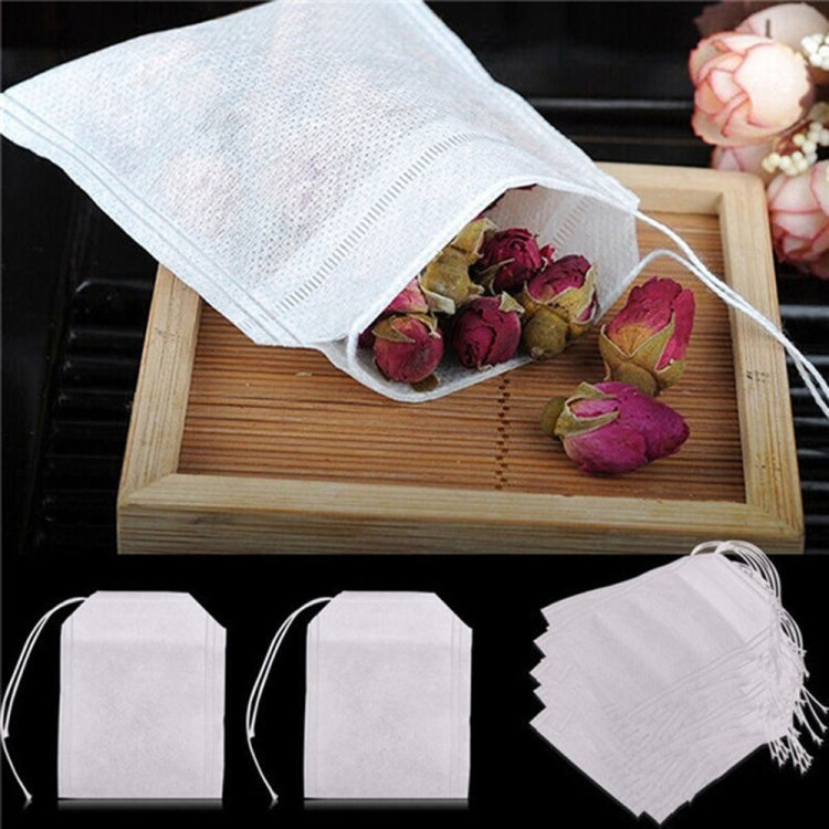 100Pcs/Lot Teabags Scented Tea Bags with Seal Filter Paper, Size: 5.5 x 7cm, 5.5 x 7 cm