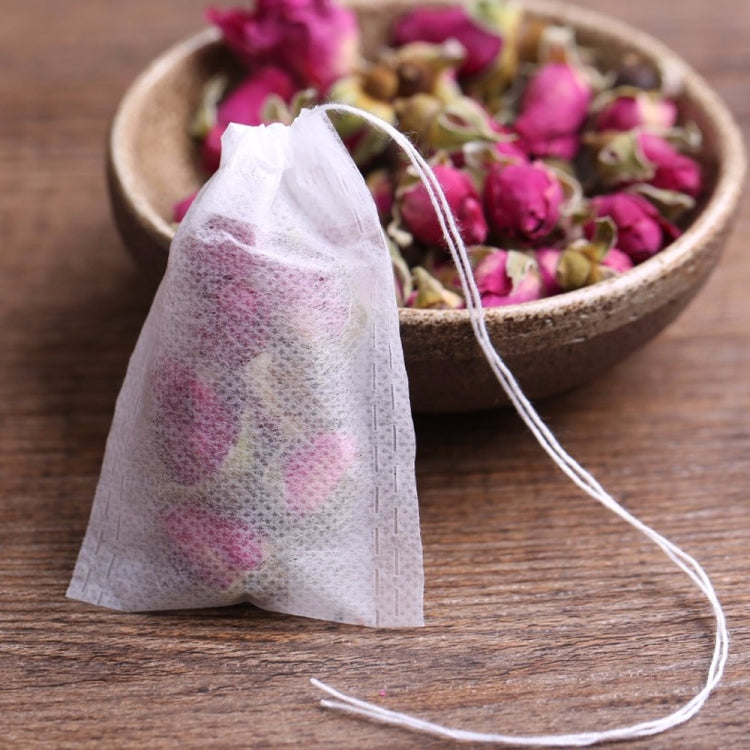 100Pcs/Lot Teabags Scented Tea Bags with Seal Filter Paper, Size: 5.5 x 7cm, 5.5 x 7 cm