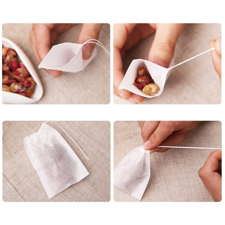 100Pcs/Lot Teabags Scented Tea Bags with Seal Filter Paper, Size: 5.5 x 7cm, 5.5 x 7 cm