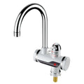 Kitchen Instant Electric Hot Water Faucet Hot & Cold Water Heater EU Plug, Lamp Display Lower Water Inlet, Lamp Display Side Water Inlet, Lamp Display Leakage Protection Lower Water Inlet, Lamp Shows Leakage Protection Side Water Inlet                 ... Lamp Display Lower Water Inlet