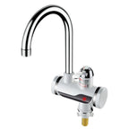Kitchen Instant Electric Hot Water Faucet Hot & Cold Water Heater EU Plug, Lamp Display Lower Water Inlet, Lamp Display Side Water Inlet, Lamp Display Leakage Protection Lower Water Inlet, Lamp Shows Leakage Protection Side Water Inlet                 ... Lamp Display Lower Water Inlet