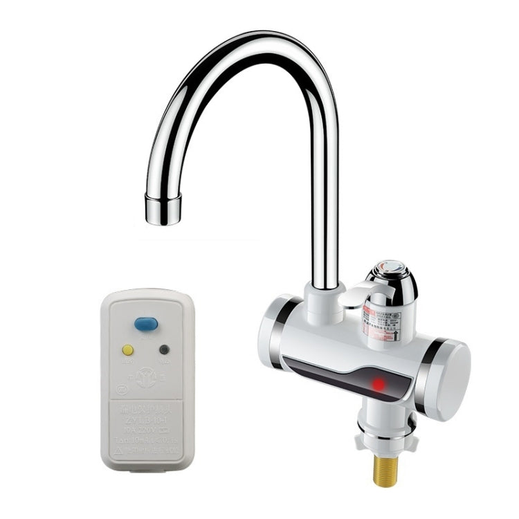 Kitchen Instant Electric Hot Water Faucet Hot & Cold Water Heater EU Plug, Lamp Display Lower Water Inlet, Lamp Display Side Water Inlet, Lamp Display Leakage Protection Lower Water Inlet, Lamp Shows Leakage Protection Side Water Inlet... –... Lamp Display Leakage Protection Lower Water Inlet