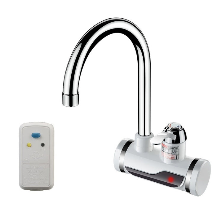 Kitchen Instant Electric Hot Water Faucet Hot & Cold Water Heater EU Plug, Lamp Display Lower Water Inlet, Lamp Display Side Water Inlet, Lamp Display Leakage Protection Lower Water Inlet, Lamp Shows Leakage Protection Side Water Inlet... –... Lamp Shows Leakage Protection Side Water Inlet