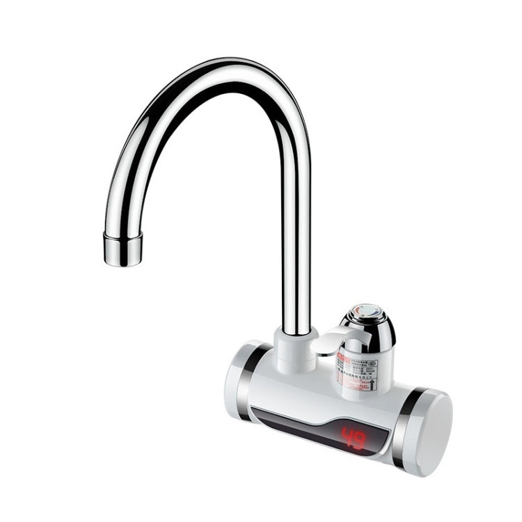 Kitchen Instant Electric Hot Water Faucet Hot & Cold Water Heater EU Plug, Lamp Display Lower Water Inlet, Lamp Display Side Water Inlet, Lamp Display Leakage Protection Lower Water Inlet, Lamp Shows Leakage Protection Side Water Inlet... –... Digital Display Side Water Inlet