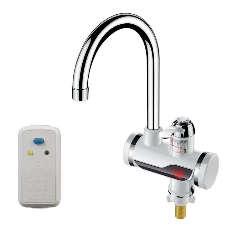 Kitchen Instant Electric Hot Water Faucet Hot & Cold Water Heater EU Plug, Lamp Display Lower Water Inlet, Lamp Display Side Water Inlet, Lamp Display Leakage Protection Lower Water Inlet, Lamp Shows Leakage Protection Side Water Inlet... –... Digital Leakage Protection Lower Water Inlet