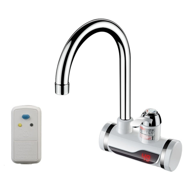Kitchen Instant Electric Hot Water Faucet Hot & Cold Water Heater EU Plug, Lamp Display Lower Water Inlet, Lamp Display Side Water Inlet, Lamp Display Leakage Protection Lower Water Inlet, Lamp Shows Leakage Protection Side Water Inlet... –... Digital Leakage Protection Side Water Inlet