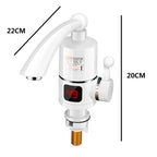 Digital Display Electric Heating Faucet Instant Hot Water Heater EU Plug, Digital Display Horizontal Tube, Digital Display Elbow, Digital Horizontal Tube With Leakage Protection, Digital Elbow With Leakage Protection, Lamp Display Elbow                ...
