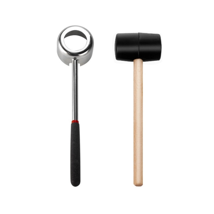 304 Stainless Steel Coconut Opener Tool Coconut Shell Shaving Tool Set, 2 in 1 Coconut Opener 2 in 1 Coconut Opener