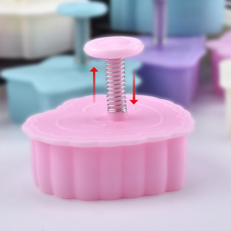 4 in 1 Three-Dimensional Fondant Biscuit Embossing Mold Push-Type Cake Mold Random Style Delivery, Push-Type Cake Mold – Durable Build, Easy to Use