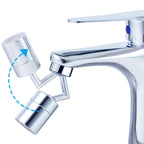 720-Degree Universal Rotating Faucet Anti-Splash Spout Filter Dual-Function Faucet, Two Sections Two Sections