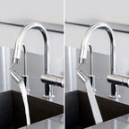 720-Degree Universal Rotating Faucet Anti-Splash Spout Filter Dual-Function Faucet, Two Sections
