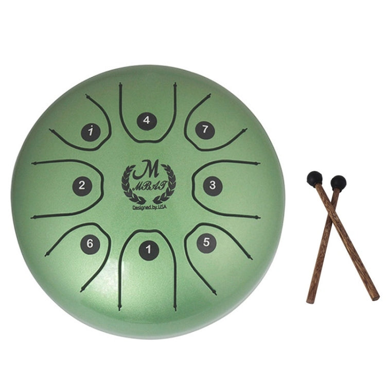 MEIBEITE 5.5-Inch C-Tune Sanskrit Drum Steel Tongue Empty Worry-Free Drum, MEIBEITE Green, MEIBEITE White, MEIBEITE Red, MEIBEITE Black, MEIBEITE Golden, MEIBEITE Purple, MEIBEITE Blue MEIBEITE Green Green
