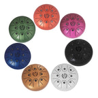 MEIBEITE 5.5-Inch C-Tune Sanskrit Drum Steel Tongue Empty Worry-Free Drum, MEIBEITE Green, MEIBEITE White, MEIBEITE Red, MEIBEITE Black, MEIBEITE Golden, MEIBEITE Purple, MEIBEITE Blue