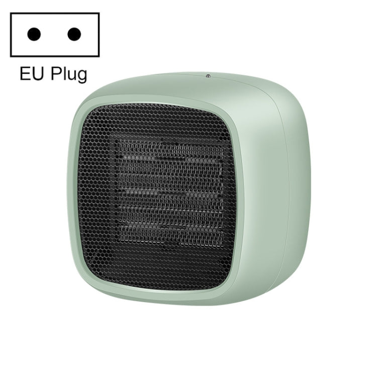 Home Desktop Mini Portable PTC Dumping Power-off Heater, EU Plug, US Plug EU Plug Green