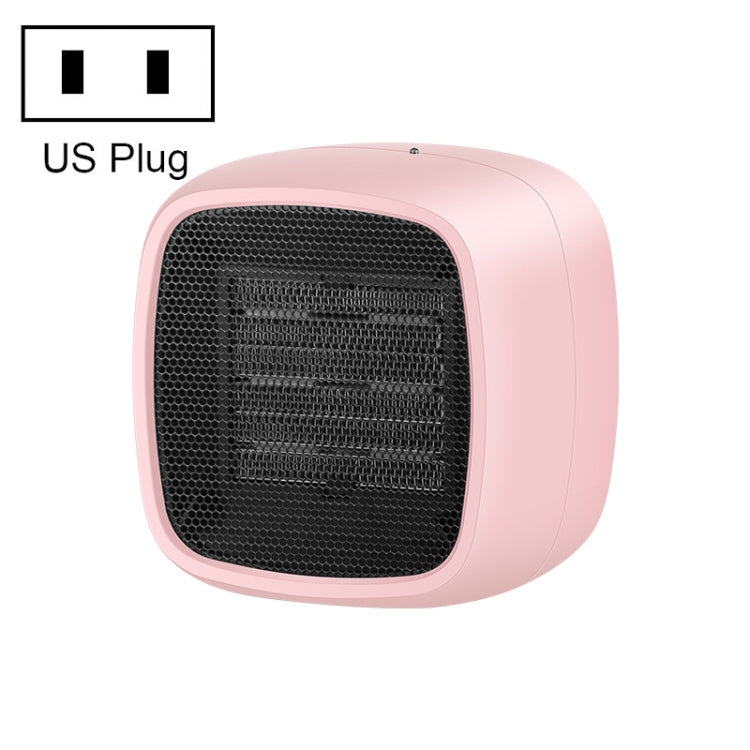 Home Desktop Mini Portable PTC Dumping Power-off Heater, EU Plug, US Plug – Durable Build, Easy to Use US Plug Pink