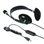 Computer USB Interface Headphone Aviation Headset with Microphone – TPU