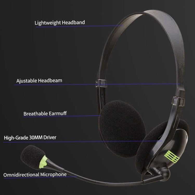 Computer USB Interface Headphone Aviation Headset with Microphone – TPU