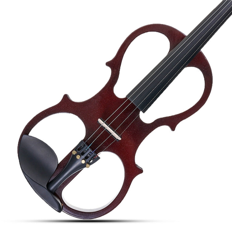 YS030 4 / 4 Wooden Manual Electronic Violin for Beginners, with Bag, Wine Red, White, Black
