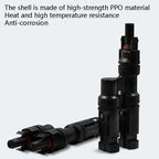 MC4 Photovoltaic Connector Solar Branch Connector Solar Panel Male And Female Plug Accessories, 10 Sets MC4 4 in 1, 1 Pair MC4 Three-way Y Type, 1 Pair MC4 Four-way Y Type, 1 Pair MC4 Five-way Y Type, 1 Pair MC4 Three-way T Type