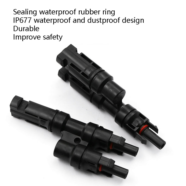 MC4 Photovoltaic Connector Solar Branch Connector Solar Panel Male And Female Plug Accessories, 10 Sets MC4 4 in 1, 1 Pair MC4 Three-way Y Type, 1 Pair MC4 Four-way Y Type, 1 Pair MC4 Five-way Y Type, 1 Pair MC4 Three-way T Type