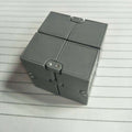 3 PCS Creative Folding Puzzles Magic Cube Infinity Cube Pressure Reduction Toy Gray