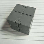 3 PCS Creative Folding Puzzles Magic Cube Infinity Cube Pressure Reduction Toy Gray