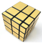 Mirror Bright and Smooth Rubik Cube Children Educational Toys Black Bottomed Gold