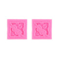 2 PCS Fondant Cake Silicone Mold Hollow Embossed Border Frame Retro Photo Frame Mould 6th 17-154