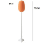 Long Handle Vertical Cup Brush Baby Bottle Sponge Cleaning Brush, Length: 29cm, White, Blue, Pink