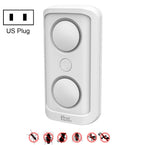 BG302 Dual-Speaker Intelligent Frequency Conversion Mosquito Repellent Ultrasonic Insect Repellent, US Plug 110V, EU Plug 220V US Plug 110V White