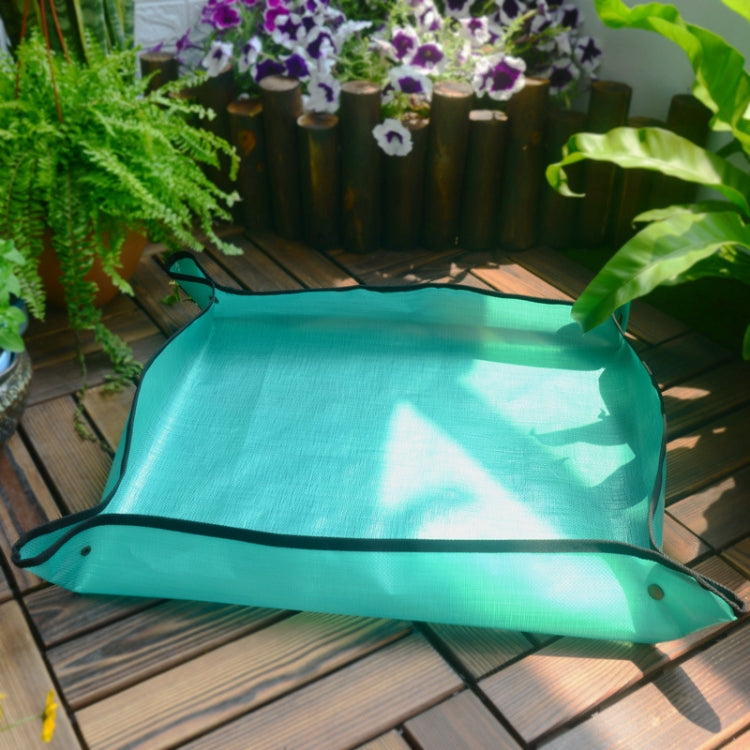 68x68cm PE Home Gardening Planting Operation Mat Green Plant Changing Pot Mixing Soil Waterproof Flower Mat, 68x68cm