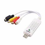 Portable USB 2.0 Audio Video Capture Card Adapter VHS to DVD Video Capture for Win7 / Win8/ XP/ Vista, Free Drive Default Title