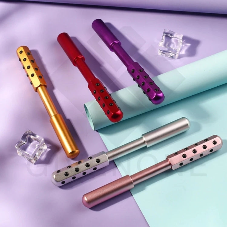 30 Germanium Massage Beauty Stick Roller V-shaped Beauty Instrument Facial Massager Random Colour Delivery, 30 Germanium – Aluminum Alloy