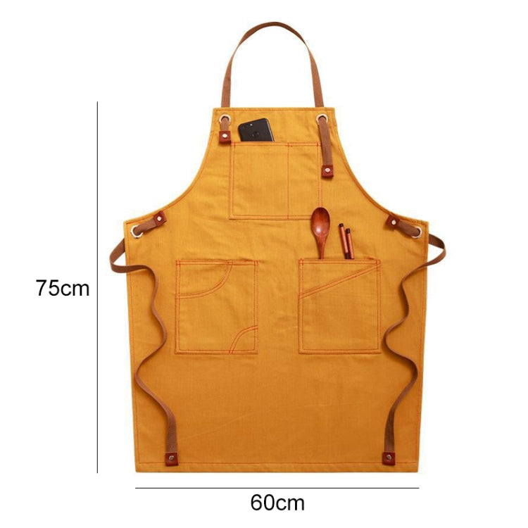 Household Denim Apron Barista Floral Tea Shop Barber Work Clothes, Adult Version, for Children 47cm, for Children 57cm – Durable Build, Easy to Use