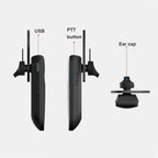 A08 Mini Ear Hook Wireless Walkie Talkie Outdoor Mini Walkie Talkie Wireless Bluetooth Walkie Talkie