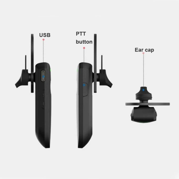 A08 Mini Ear Hook Wireless Walkie Talkie Outdoor Mini Walkie Talkie Wireless Bluetooth Walkie Talkie