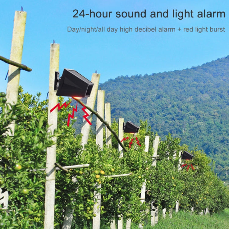 N911F 129dB Wireless Remote Control Solar Human Body Induction Sound Light Alarm, N911F – Waterproof