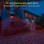 N911F 129dB Wireless Remote Control Solar Human Body Induction Sound Light Alarm, N911F – Waterproof