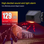 N911F 129dB Wireless Remote Control Solar Human Body Induction Sound Light Alarm, N911F – Waterproof