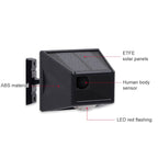 N911F 129dB Wireless Remote Control Solar Human Body Induction Sound Light Alarm, N911F – Waterproof