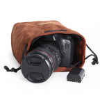 S.C.COTTON Liner Shockproof Digital Protection Portable SLR Lens Bag Micro Single Camera Bag, Square Khaki L, Square Blue L, Square Gray L, Square Brown L, Square Black L, Square Khaki M, Square Blue M, Square Gray M, Square Brown M, Square Black M    ...