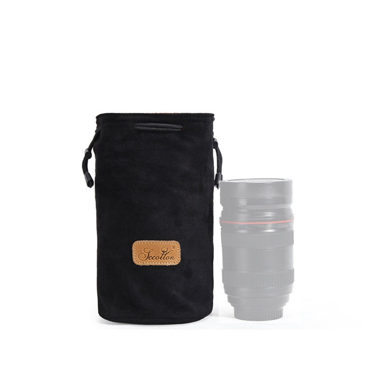 S.C.COTTON Liner Shockproof Digital Protection Portable SLR Lens Bag Micro Single Camera Bag, Round Black M, Round Khaki S, Round Blue S, Round Gray S, Round Brown S, Round Black S Round Black M