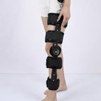 Adjustable Length Of Knee Joint Fixation Brace Knee Injury Fracture Protector Bracket(Black), Free Size