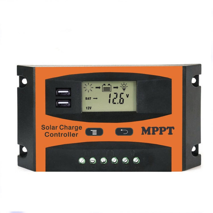MPPT 12V/24V Automatic Identification Solar Controller With USB Output, 30A, 40A, 50A, 60A 30A