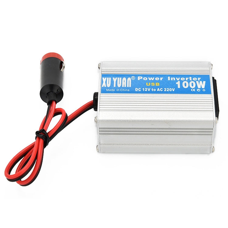 XUYUAN 100W Car Inverter Car Notebook Power Supply with USB, 12V to 220V 12V to 220V