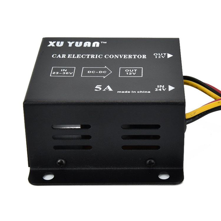 XUYUAN 60W Step-Down Converter 24V to 12V 5A Automotive DC Power Buck Converter Default Title