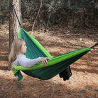 Outdoor Double Inflatable Hammock Anti-Rollover Camping Swing, Size: 270x140cm, 270x140cm Inflatable Green, 270x140cm Inflatable Blue, 270x140cm Inflatable Khaki 270x140cm Inflatable Green Dark Green
