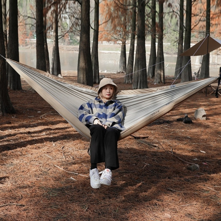 Outdoor Double Inflatable Hammock Anti-Rollover Camping Swing, Size: 270x140cm, 270x140cm Inflatable Green, 270x140cm Inflatable Blue, 270x140cm Inflatable Khaki – TPU 270x140cm Inflatable Khaki Khaki